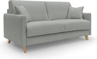 Divani.Store Edgar Sof&aacute; Cama Convertible En Tela Felis Impermeable 160 Cm (mat. 120x197) Gris Claro
