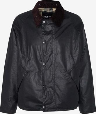 Barbour Kurze Wachsjacke mit Hemdkragen