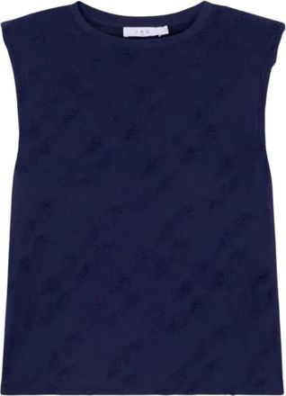 Iro Horphee Shirt - Dames - Tops zonder mouwen - Blauw - M - Polyester - Tops