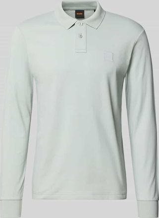 Boss Orange by Hugo Boss BOSS Orange Slim Fit Poloshirt aus Baumwoll-Mix Modell PASSERBY in Mint, Gr&ouml;&szlig;e XXL