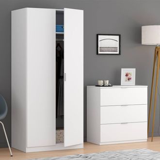 Dmora Dmora - Cajonera Dantist, C&oacute;moda Moderna Con 3 Cajones, Cajonera Baja Para Dormitorio, Semanal M&oacute;vil, 77x38h80 Cm, Blanco