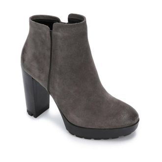 Kenneth Cole Womens Justin Lug Chelsea Pg Faux Leather Ankle Boots In Asphalt