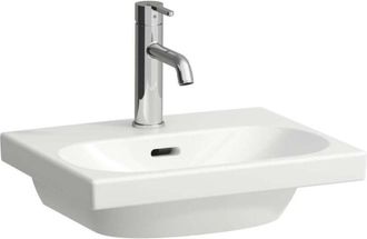Laufen Laufen - Lua Lavabo Con Enjuague Manual, 1 Agujero Para Grifo, Con