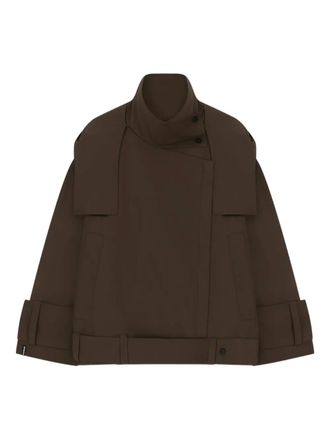 Áeron asymmetric zip linden jacket - Bruin