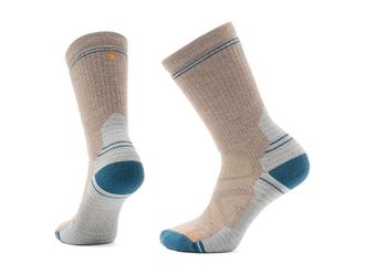 Smartwool Hike Full Cushion Crew Socks Womens Crew Cut Socks Shoes Fossil : LG (Womens Shoe 10-12.5), Merino/Mesh/Nylon