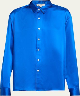 Zankov Jimmy Button-Front Silk Shirt