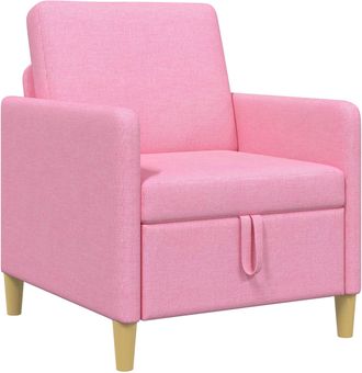 vidaXL Sof&aacute; Con Almacenamiento Rosa 72 X 78 X 87 Cm Poli&eacute;ster Vidaxl
