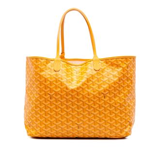 Goyard Pre-owned Womens Saint Louis Tote Bag - Orange Textile - One Size