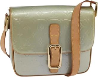 Louis Vuitton Pre-owned Shoulder Bag - Dames - Vintage Schoudertas - Groen - ONE Size - Leer - Vintage