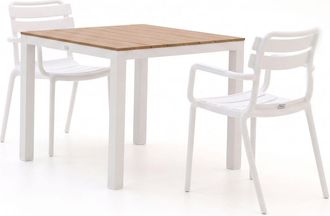 Forza Furniture Forza Vico/Fidenza 90cm dining tuinset 3-delig stapelbaar
