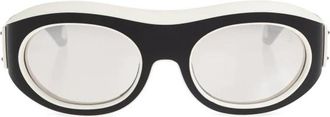Moncler Ramillon Oval Zonnebril - unisex - Zonnebrillen - Beige - 54 MM - Nylon - Accessoires