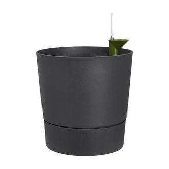 ELHO Macetero Con Autoriego Greensense Aquacare Round 35 Cm Charcoal Grey