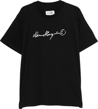 Maison Margiela Short-Sleeve Script Logo T-Shirt