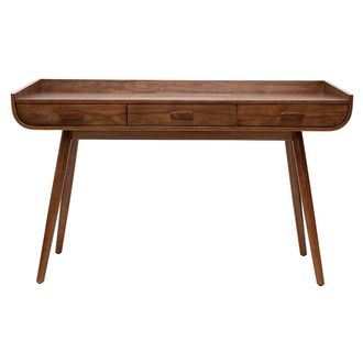 Miliboo Escritorio Vintage Madera Nogal Hallen