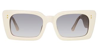 Linda Farrow NIEVE LFL1297 C7 Womens Sunglasses White Size 55