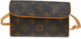 Louis Vuitton Florentine Waist Monogram Canvas Brown Canvas Handbag (Pre-Owned)
