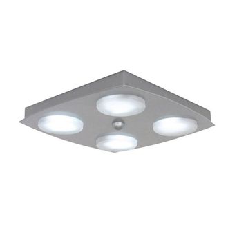 Netlighting Kyoto 4 Light Flush Ceiling Light Aluminum in Grey