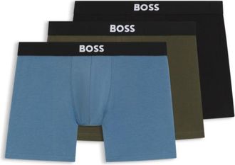 BOSS ONE three-pack stretch-cotton boxer briefs