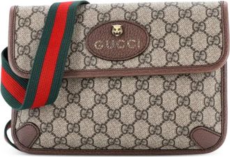 Gucci Neo Vintage Flap GG Coated Canvas belt bag - Marrone