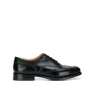 Churchs Klassieke Zwarte Burwood Schoenen - Heren - Nette schoenen - Zwart - 41 1/2 EU - Leer - Schoenen