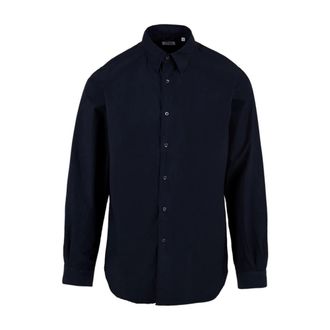 Aspesi Light Poplin Shirt - Heren - Casual Overhemden - Blauw - L - Katoen - Overhemden
