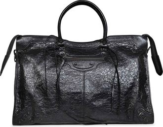 Balenciaga Le City Travel Bag - Heren - Tassen - Zwart - Maat: ONE Size Katoen