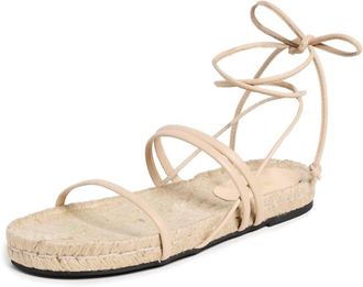 Alohas Rayna Leather Sandals In Beige