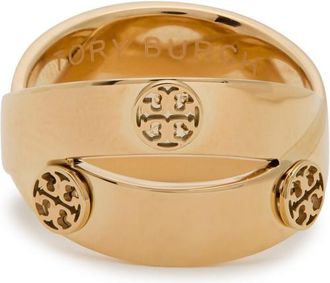 Tory Burch Icon Double Ring - Gold - 5 (J 1/2)