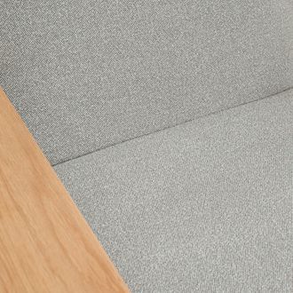 La Redoute Interieurs Fauteuil met massief eiken armleuningen en stof, Lulet