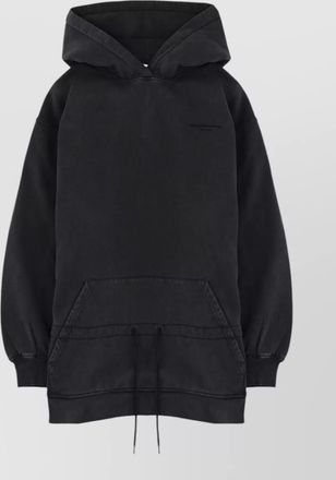Alexander Wang longline hooded top dress front pocket