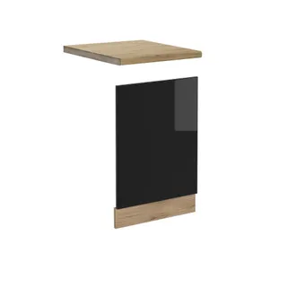 Vicco Panel Frontal R-line, Negro Brillo Intenso, 45 Cm, Et Roble