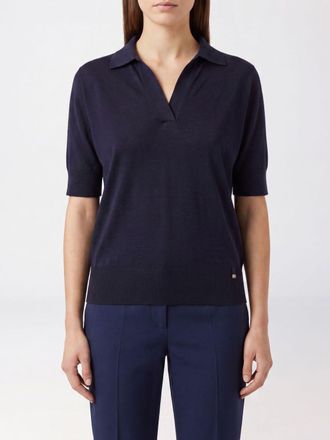 Herno Slim Fit Lyocell Knit Polo Shirt with French Collar