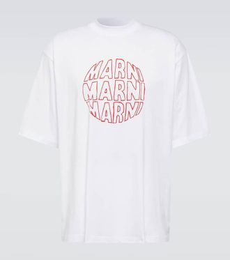Marni Printed cotton jersey T-shirt