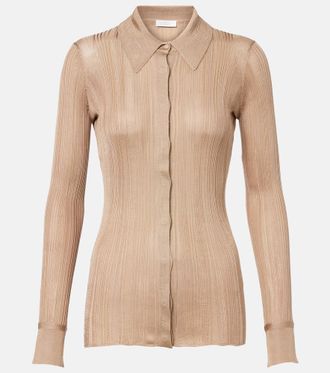 Gabriela Hearst Tamar knitted silk shirt