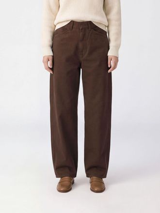 Christophe Lemaire Jeans baggy in denim di cotone a vita media