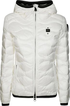 Blauer Giacca Camelia con cappuccio - Bianco