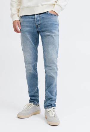 Jack & Jones Slim-fit-Jeans JACK & JONES JJIGLENN JJCOOPER ST 335 BF, Herren, Gr. 30, L&auml;nge 34, light blau denim, Denim/Jeans, Obermaterial: 99% Baumwolle, 1% Elas