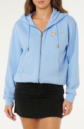Rip Curl Poolside Cotton Blend Hoodie in Light Blue at Nordstrom, Size Xx-Small