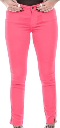A|X Armani Exchange Super Skinny Slit Capri - Dames - Vrijetijds broeken - Roze - W29 - Katoen - Broeken