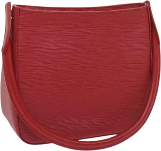 Louis Vuitton Tweedehands leren Louis Vuitton tassen - Dames - Vintage Schoudertas - Rood - ONE Size - Leer - Vintage