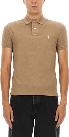 Ralph Lauren Tan Shirt Collar Polo