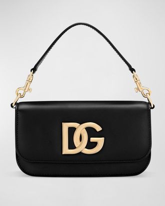 Dolce & Gabbana 3.5 Flap Leather Top-Handle Bag