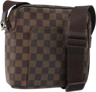 Louis Vuitton Pre-owned Cross Body Bags, female, Brown, Size: ONE SIZE Pre-owned Canvas Cross Body Bag