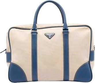 Prada Pre-owned Borsa in Tela - - Pre-owned - Donna - Beige - ONE SIZE
