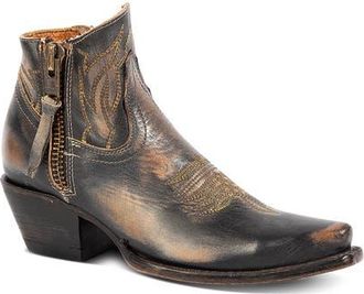 Freebird by Steven Wolfie Western Bootie in Black at Nordstrom, Size 10
