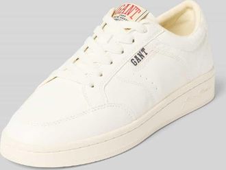 GANT Sneaker aus Leder mit Label-Details Modell PREPLA in Weiss, Gr&ouml;&szlig;e 40
