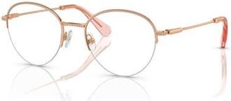 Swarovski 51mm Phantos optical glasses in Pink at Nordstrom