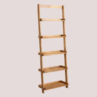 Sklum Estanter&iacute;a En Madera De Roble Idia Sklum