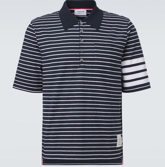 Thom Browne Polo 4-Bar in cotone a righe