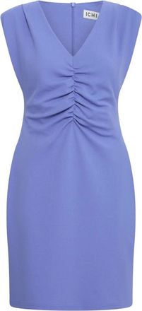 Ichi Korte Jurken - Dames - Korte kleedjes - Blauw - S - Kleedjes